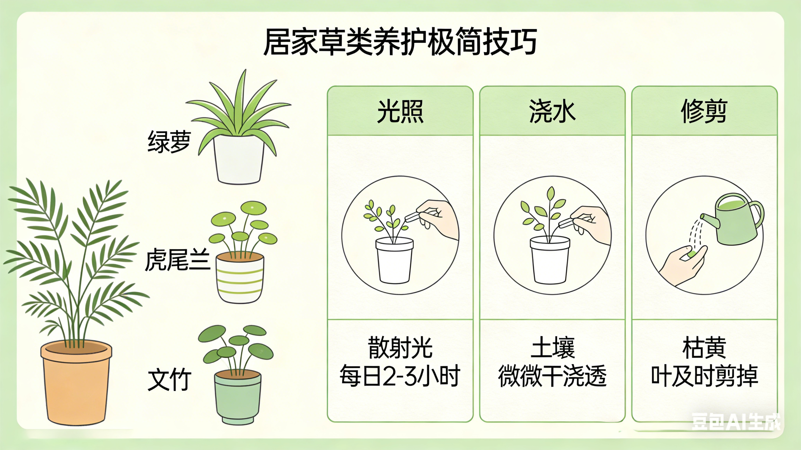 居家草类养护技巧